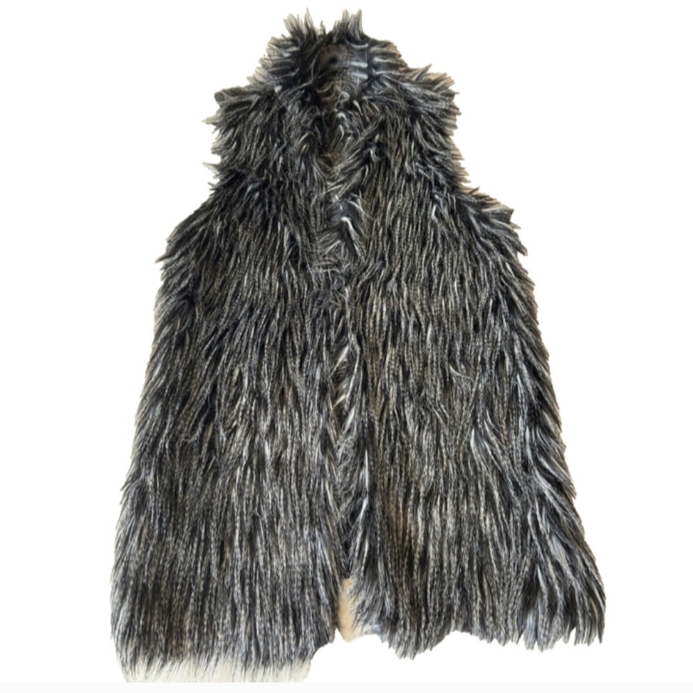 Adriana Papell Faux Fur Sleeveless Vest! NICE!